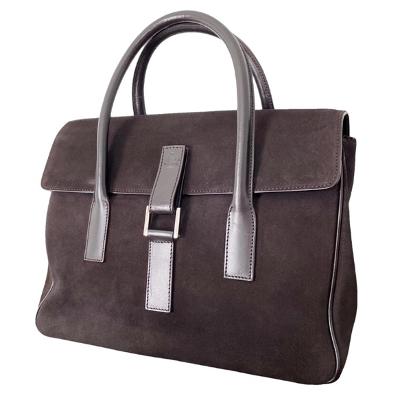 🛍️Gucci Brown Leather Satchel - Picture 1 of 12